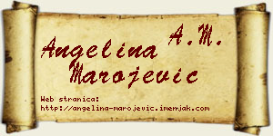 Angelina Marojević vizit kartica